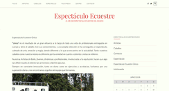 Desktop Screenshot of espectaculoecuestreunico.com