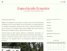 Tablet Screenshot of espectaculoecuestreunico.com